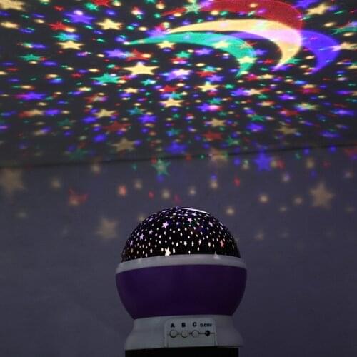 Milky Way Projection Fantasy Starry Sky Rotating LED Night Light Planetarium Childrens Bedroom Star Moon Light Christmas Gift