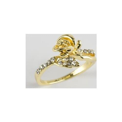 Rose Figured Cubic Zirconia Ring