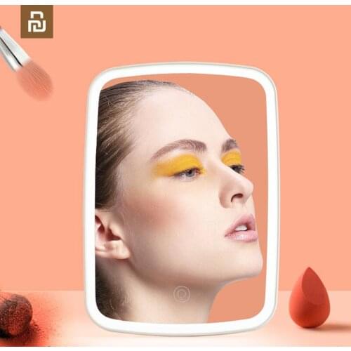 Youpin Intelligent portable makeup mirror desktop led light portable folding light mirror dormitory desktop