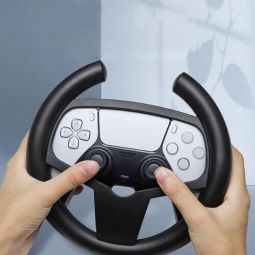 High-quality Game Steering Wheel Comfortable Grip Racing Game Controller Round Portable Steering Wheel Handle Bracket for PS5