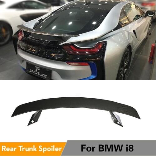 Rear Trunk Spoiler for BMW i8 2014 - 2018 Carbon Fiber Trunk Lip Boot Wing Lip