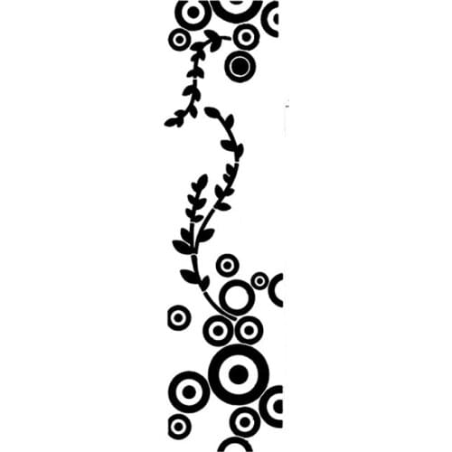 Mirror Wall Sticker Bedroom Living Room Detachable Waterproof Self-Adhesive DIY Wall Sticker Mural (Black)