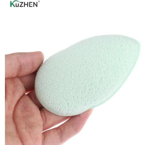 1pc Konjac Sponge Cosmetic Puff Water Drop Shaped Make Up Puff Face Wash Cleaning Tools Color Random