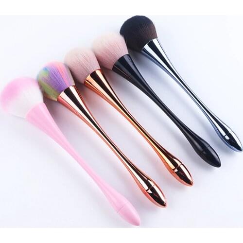 1PC New Nail Cleaning Brush Tools Soft Skin-Friendly Remove Dust Small Angle Clean Brush For Nail Care Manicure Accessory SA949