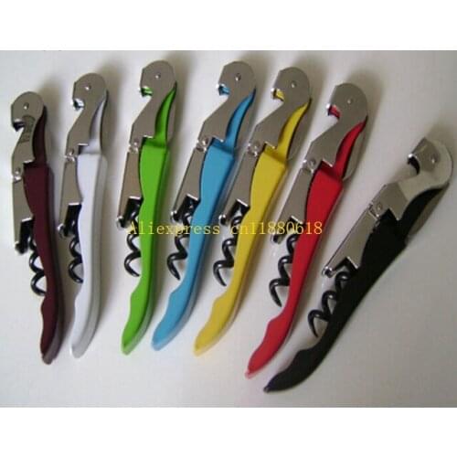 100pcs Can cusotmize logo Parrot Wine Opener Hippocampus Knife stainless steel Corkscrew Red Wine Beer Bottle Opener