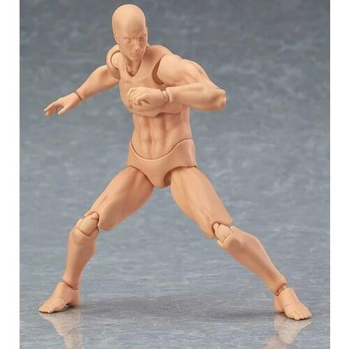 14 cm 2.0 Youth Edition CHAN / Kun He She PVC Action Figure Skin Color Nude Male Female Joint Figure Collections Gift