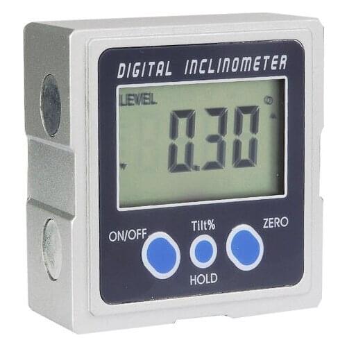 Digital Angle Cube Finder Magnetic Inclinometer Gauge Protractor Level Saw