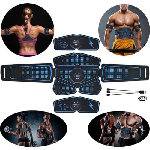 Electric Press Simulator Massager Abdominal Muscle Trainer Sports Gym Home Exercise Fitness Equipment Training Apparatus Workout