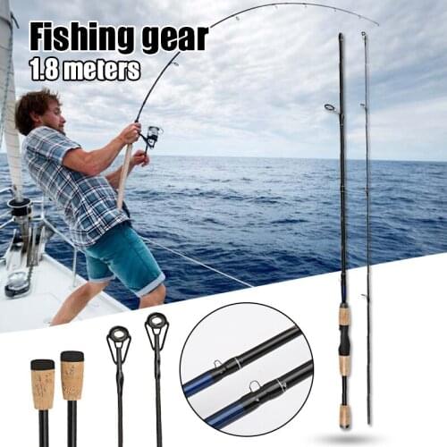 FRP Lure Fishing Rod Freshwater Seawater Portable Baitcasting Fishing Rod ASD88