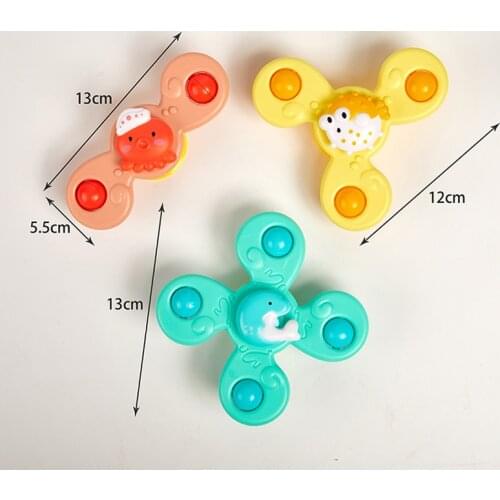 Bathing Sucker Spinner Suction Cup Toy For Kids 2 To 4 Years Montessori Baby Spin Top Bath Toys Boy Children