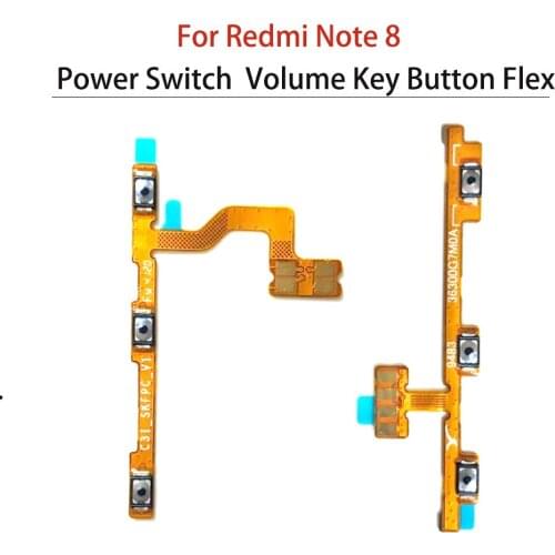 Power Switch On/Off Button Volume Key Button Flex Cable For Xiaomi Redmi Note 8 Pro