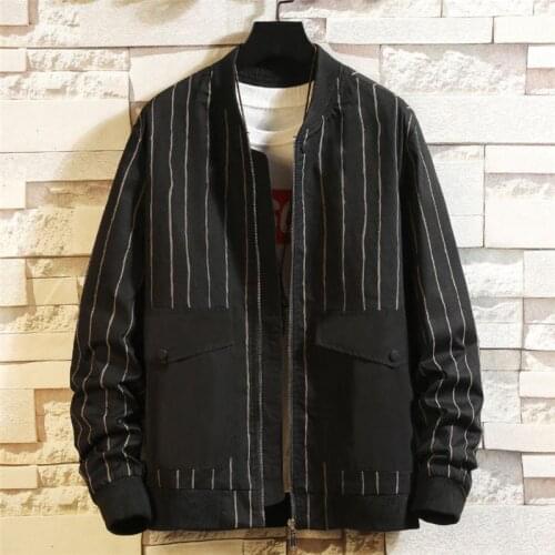 New Arrival Mens Jacket Casual Zipper Coats Solid Color Spring Autumn Loose Outerwear Male Cardigan Plus Size Clothes