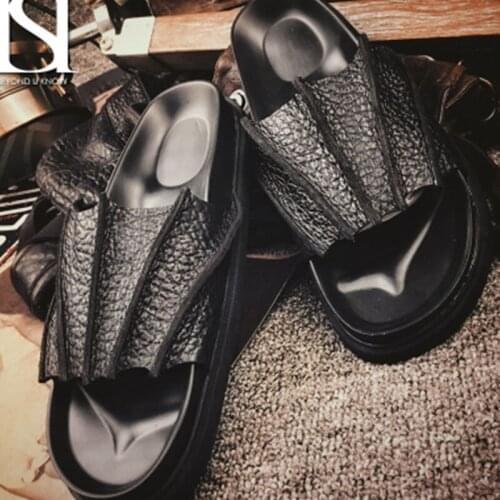 Slippers 2019 New Summer Thick Bottom Men High Quality Soft Massage Beach Slippers Man Non-slip Shoes