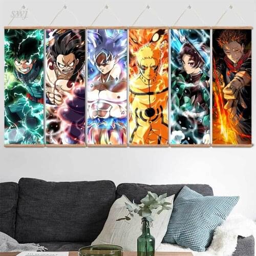 My Hero Academia Posters Demon Slayer Anime Posters Canvas Painting Wall Art Picture Decoration for Living Room Home Decor