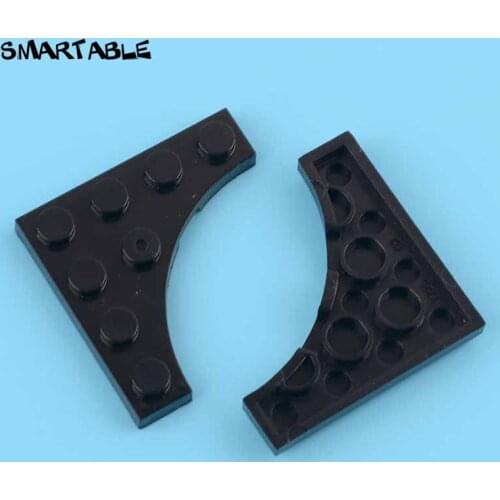 Smartable Plate 4x4 with Circular Cut Out Building Block MOC Parts Toys For Kids Compatible Major Brands 35044 10pcs/lot