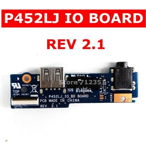 P452LJ IO BOARD REV 2.0 For ASUS PRO Business P452 P452L P452LJ P452LA Laptop Notebook Motherboard Audio USB BOARD IO board