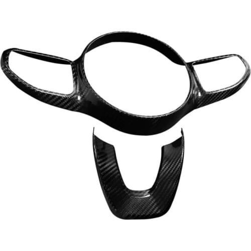 Fit For Mercedes-Benz CLA/A-Class CLA200/260/A180 AMG W118 2020 real carbon fiber modified steering wheel decoration 2-piece set