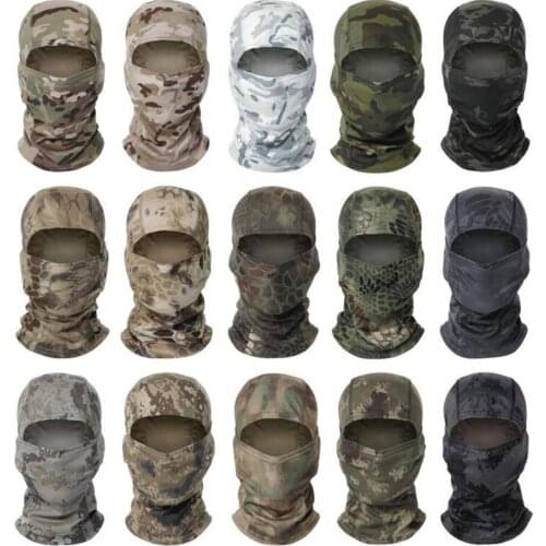 Full Face Mask Scarf Airsoft Paintball Mask Bandana Army OMilitary Tactical Balaclava utdoor Fishing Hunting Camo Neck Gaiter