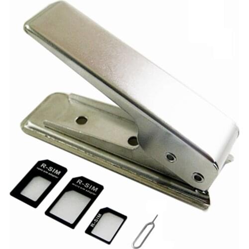 Besegad Micro SIM to Nano SIM Card Cutter for iPhone iphon ipone ipon 7 6S 6 Plus 5S 5C 5 SE & 3 SIM Adapters 1 Eject Pin Needle