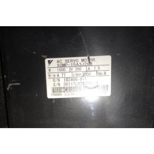 Servo motor SGMP-15A3J26B with reducer 1:11 , 90% appearance new ; 3 months warranty ; in stock, fast delivery
