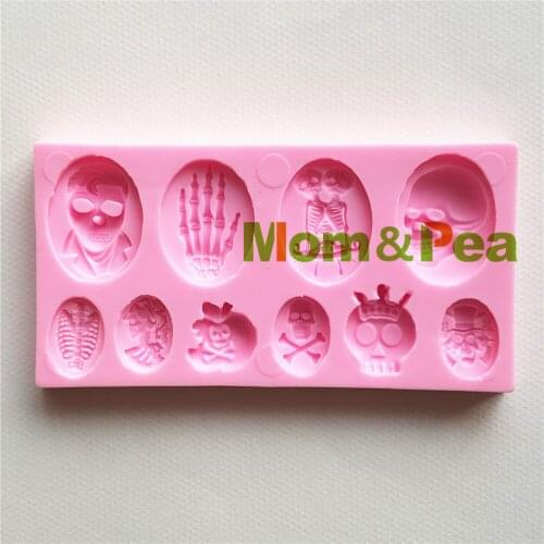Mom&Pea MPA1722 Horrible Things Shaped Silicone Mold Cake Decoration Fondant Cake 3D Mold Food Grade Soap Mold