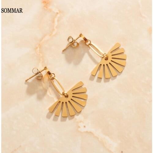 SOMMAR Women's Gold Earrings