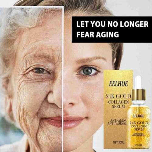 24K Serum Nourishing Moisturizing Essence Anti-aging Lifting Whiting Brighten Niacinamide Essential Oil Women Skin Care