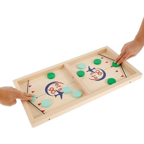 Table Fast Hockey Sling Puck Game Paced Sling Puck Winner Fun Toys Party Game Toys for Adult Child Family Home Board Game Toys