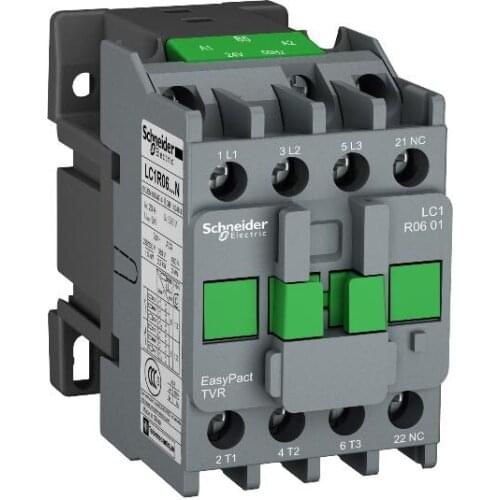 LC1R1801M5N TVR series tri-pole AC contactor, 3P, 1NC, 7.5KW, 18A, 220V