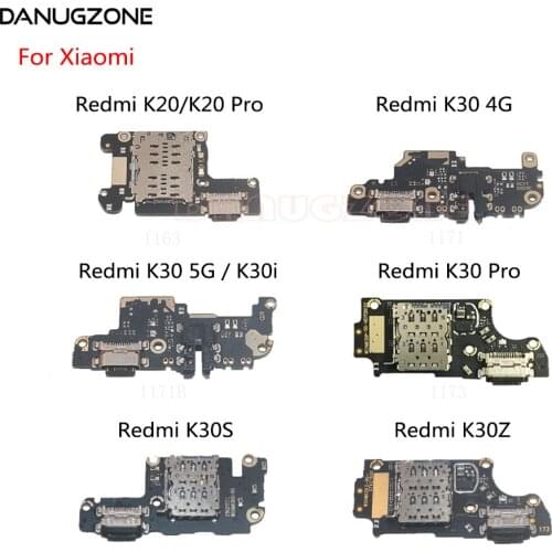 USB Charging Dock Port Socket Jack Plug Connector Charge Board Flex Cable For Xiaomi Redmi K30 / K20 Pro