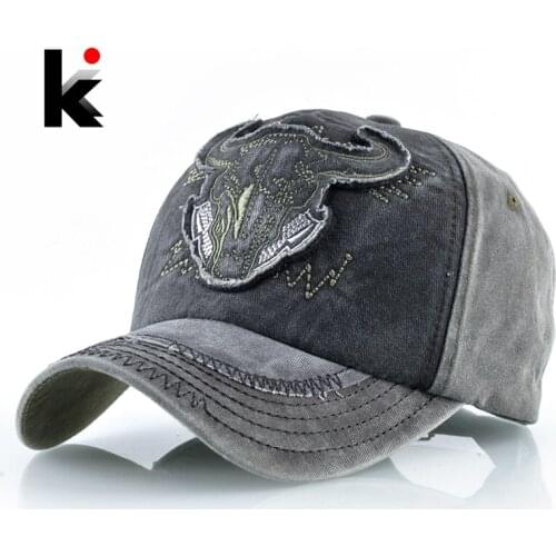 Vintage Baseball Cap Women Snapback Trucker Caps Men Washed Denim Dad Hat Embroidery Casquette Streetwear Hip Hop Baseball Hat