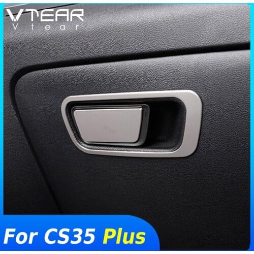 Vtear Car interior decoration Glove box handle Mouldings trim cover For Changan CS35 Plus Frame styling accessories parts 2020