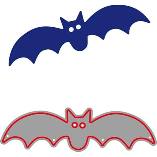 YLCD976 Bat Metal Cutting Dies For Scrapbooking Stencils DIY Album Cards Decoration Embossing Folder Die Cuts Template Tool New
