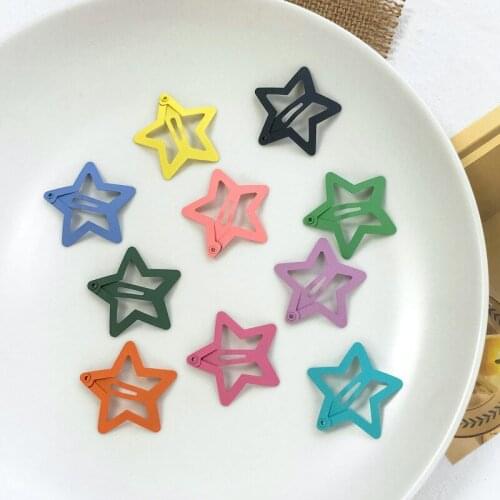 50pcs Colorful Star Shape Pet Hairpin Accessories Dog Hair Grooming for Teddy Bichon Maltese dog
