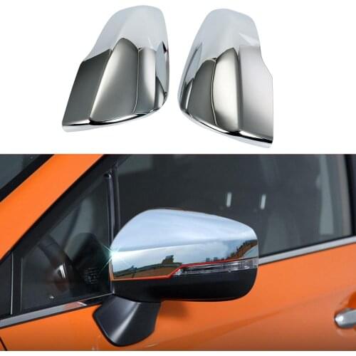 1 Pair of ABS Chrome Rearview Mirror Cover Cap Car Mirror Cover Fit For Subaru Crosstrek XV 2018 2019 Accessories Car Styling