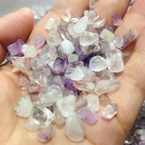 100G Natural amethyst super seven crystal tumbling crystal healing specimen gem mineral family desktop aquarium decoration