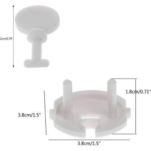 28EC 12 Pcs French Standard Power Socket Outlet Cover with 3 Pcs Key Baby Child Safety Protector Kit