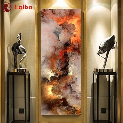 5D DIY Diamond Embroidery Abstract art, colorful clouds Full Kits Needlework Diamond Painting Cross Stitch Decor For Home