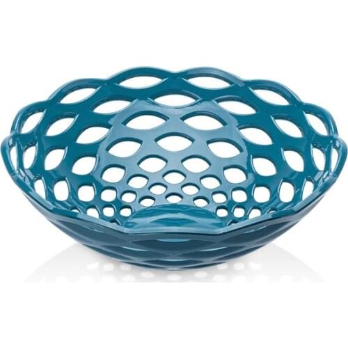Acrylic Navy Blue Pit Fruit Bowl