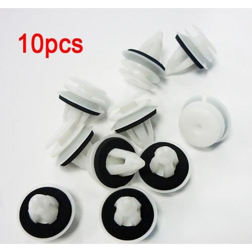 Car Door Panel Clips Buckle With Seal Ring E36 E38 E39 E46 X5 Z3 White Plastic Clips Fasteners 3 mm