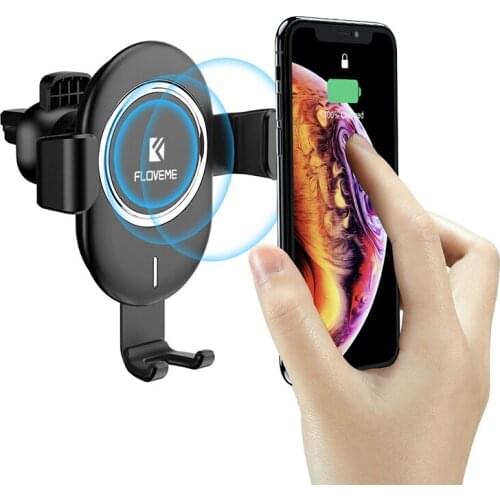 15W Qi Car Wireless Charger For iPhone12 11Samsung S10 S9 chargers phone mobile Gravity Induction Fast Charging Phone Car Holder