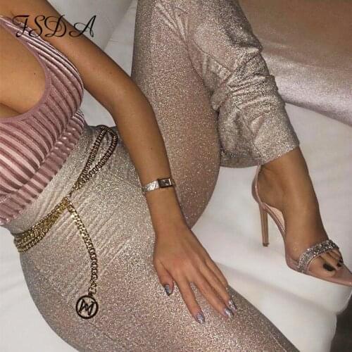 FSDA High Waist 2021 Sequin Pants Women Wide Leg Party Autumn Winter Casual Black Christmas Trousers Palazzo Buttom