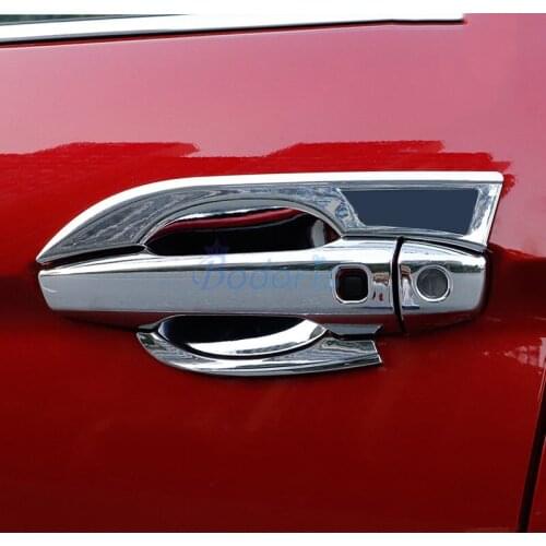 For Mitsubishi Eclipse Cross 2018 2019 2020 Door Handle Cover And Bowl Insert Grab Holder Trim Chorme Car Styling Accessories