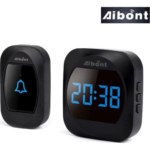 DoorBell Wireless Home Door Chime Intelligent Time-Display doorbell cover smart Bell calling ringbell loud US EU UK Plug