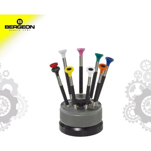 BERGEON 6899-S09WATCHMAKERS ERGONOMIC 9 PIECE SCREWDRIVER SET slot type screwdriver TO repair the watch