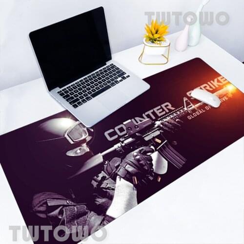 Csgo Counter Strike Gun Mousepad Gaming Mouse Mat Desk Mat MousePad Keyboard Pad Laptop Non-slip Computer Custom Home Carpet