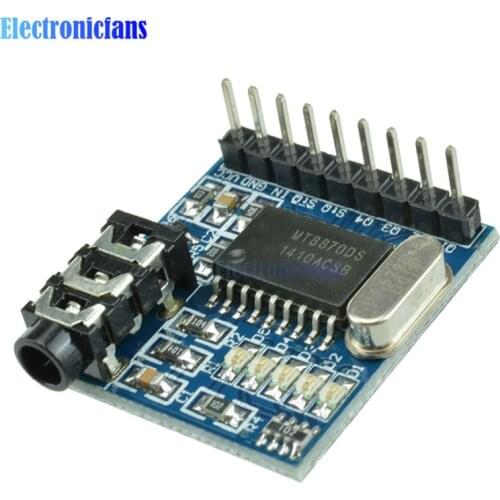 MT8870 DTMF Audio Voice Decoder Telephone Phone Speech Decoding Voice Board Module LED Indicators With Pins