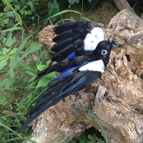 New simulation Magpie model foam&furs cute wings Magpie bird doll gift about 22cm 1772