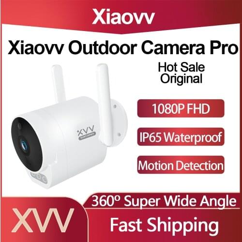 Original Xiaovv Outdoor IP Camera Pro 1080P IP65 Waterproof AI Humanoid Detection Mijia MI Home APP Cctv Camera Super Wide Angle