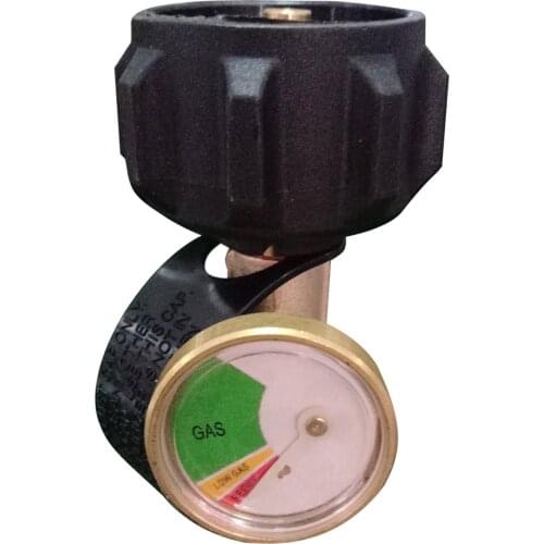 Propane Tank Gauge Adapter POL Propane Tank Adapter w/ Gauge Converts POL Tank Valve